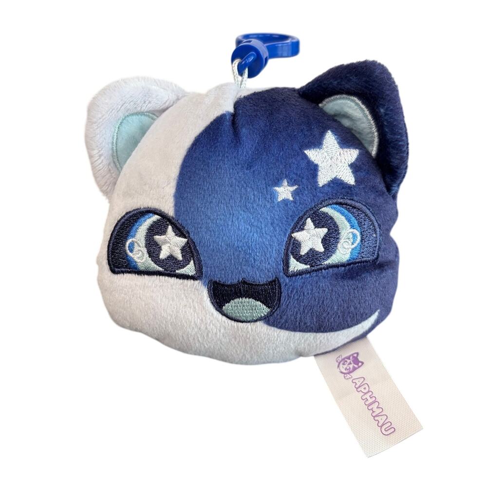 Aphmau MeeMeows Keychain Clip On Litter 4 Mystery Surprise Plush 6"Moon Cat